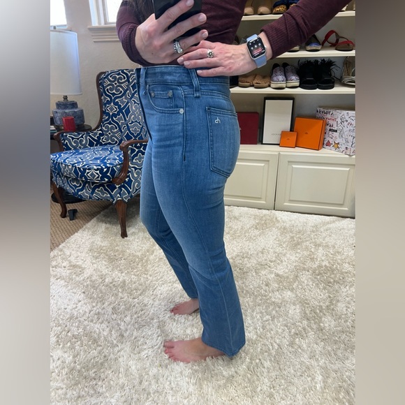 NWT✨rag & bone Nina High-Rise Ankle Flared Jeans - Picture 3 of 8
